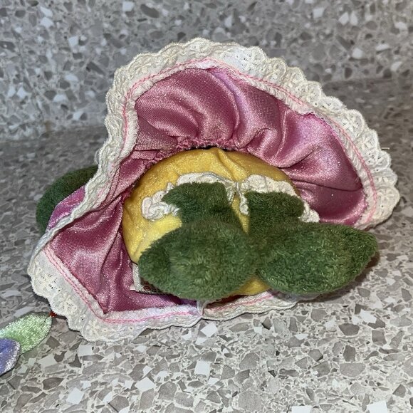 Gund Sweet Peas Ribbirta 60033 Small Plush Frog Flower in Backpack with Tag Toy - Picture 7 of 16